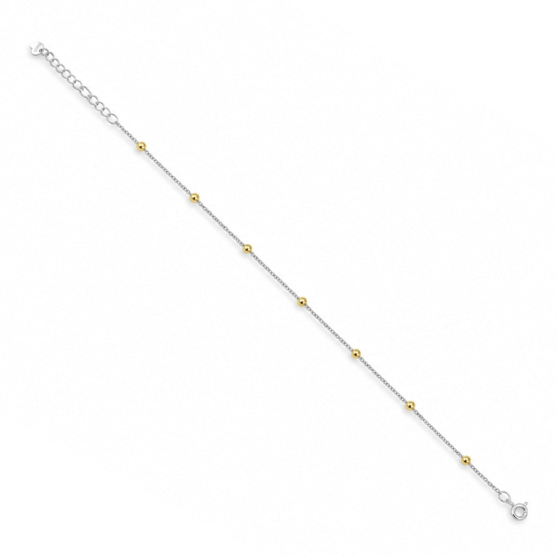 Beaded Station Chain Anklet