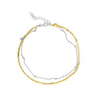 Two-Tone Chain Anklet image