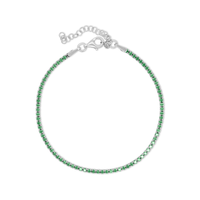 Green Tennis Anklet image
