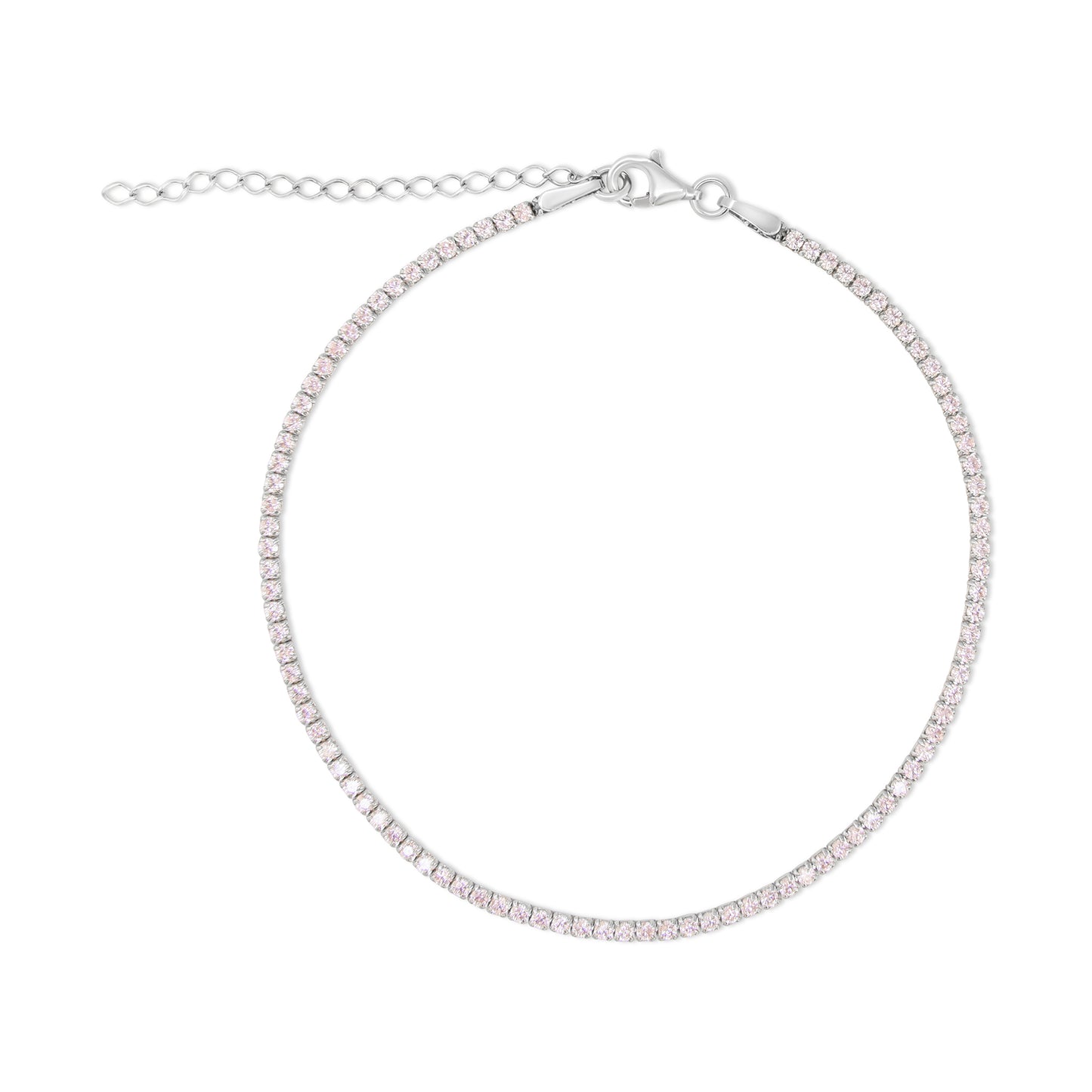 Pink Tennis Anklet