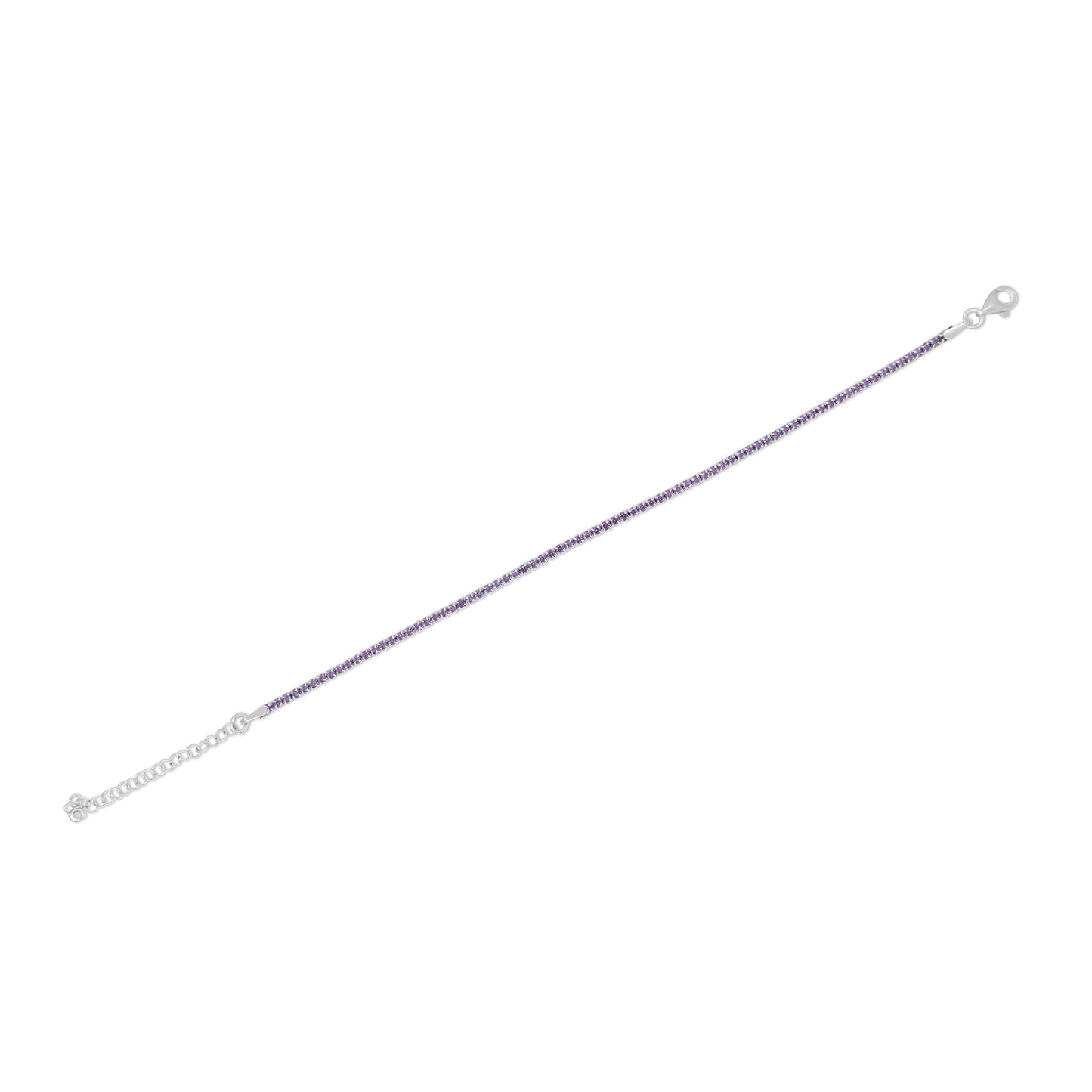 Purple Tennis Anklet