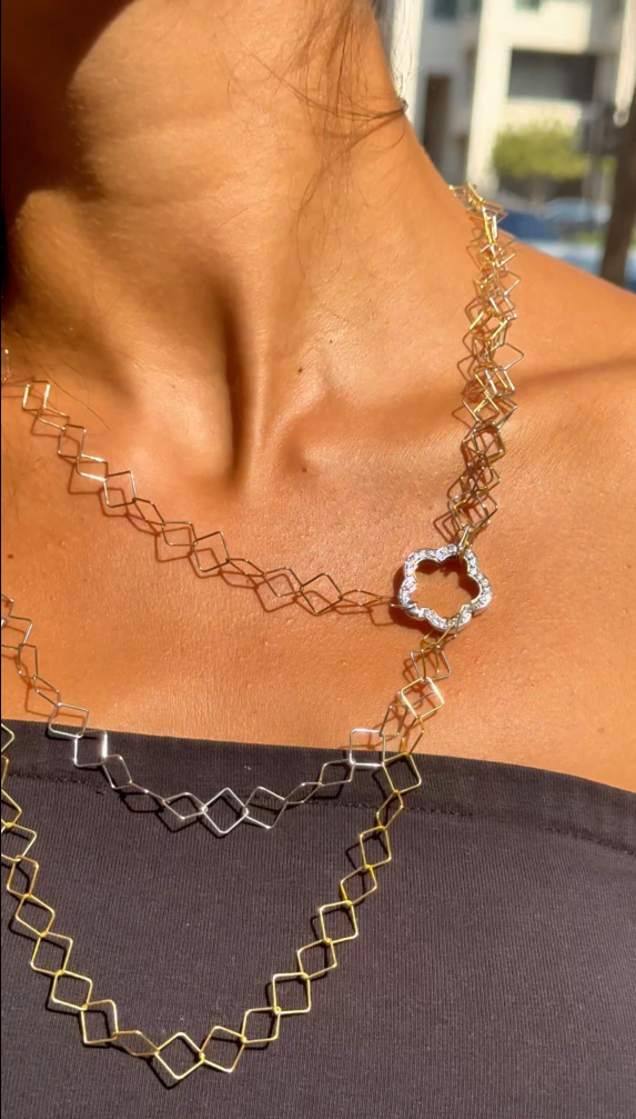 Sparkling Flower Clasp