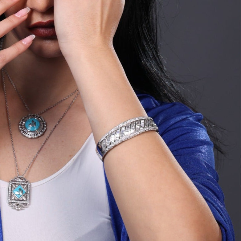 Silver Elegance Cuff Bracelet