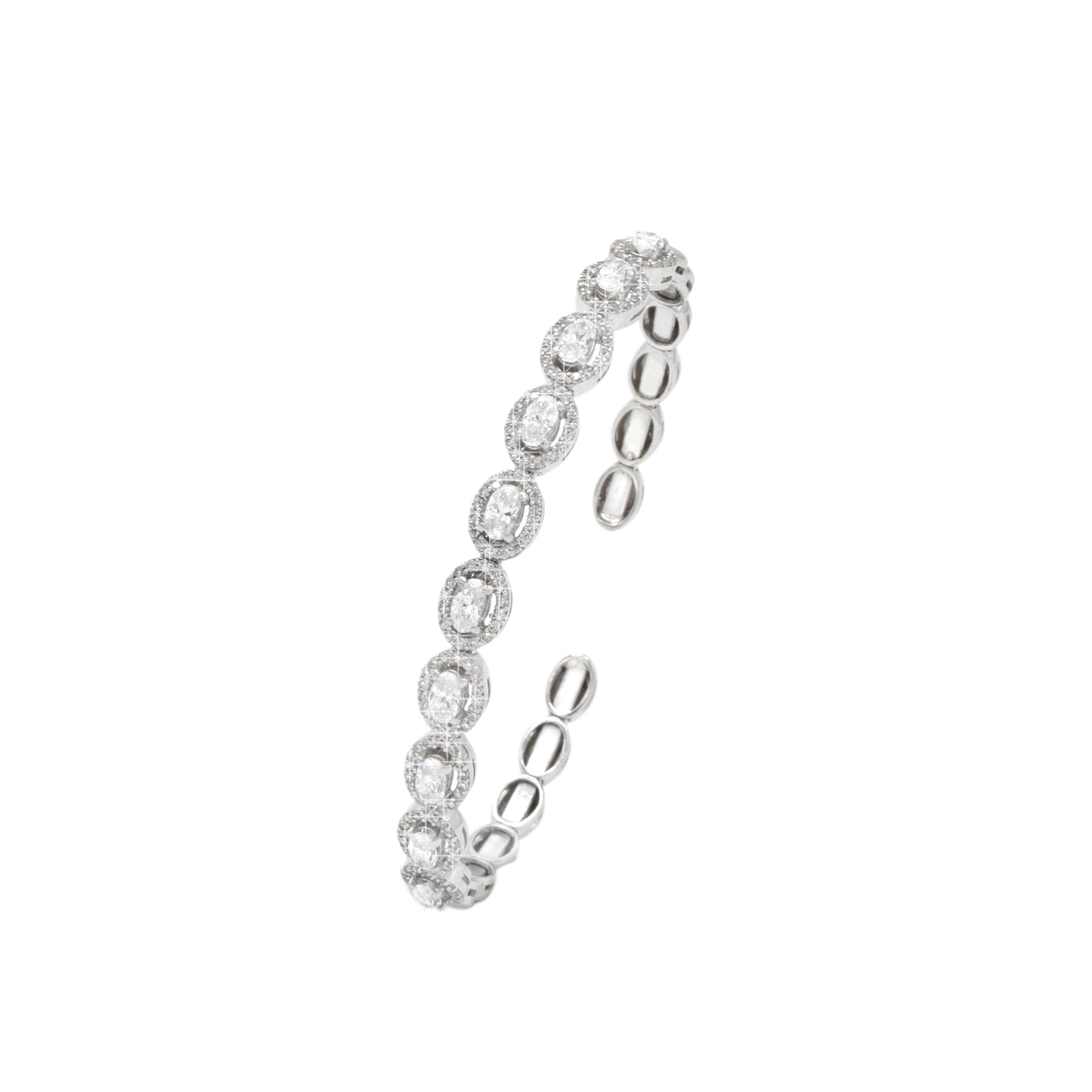 Cuff Oval. Pattern Bangle