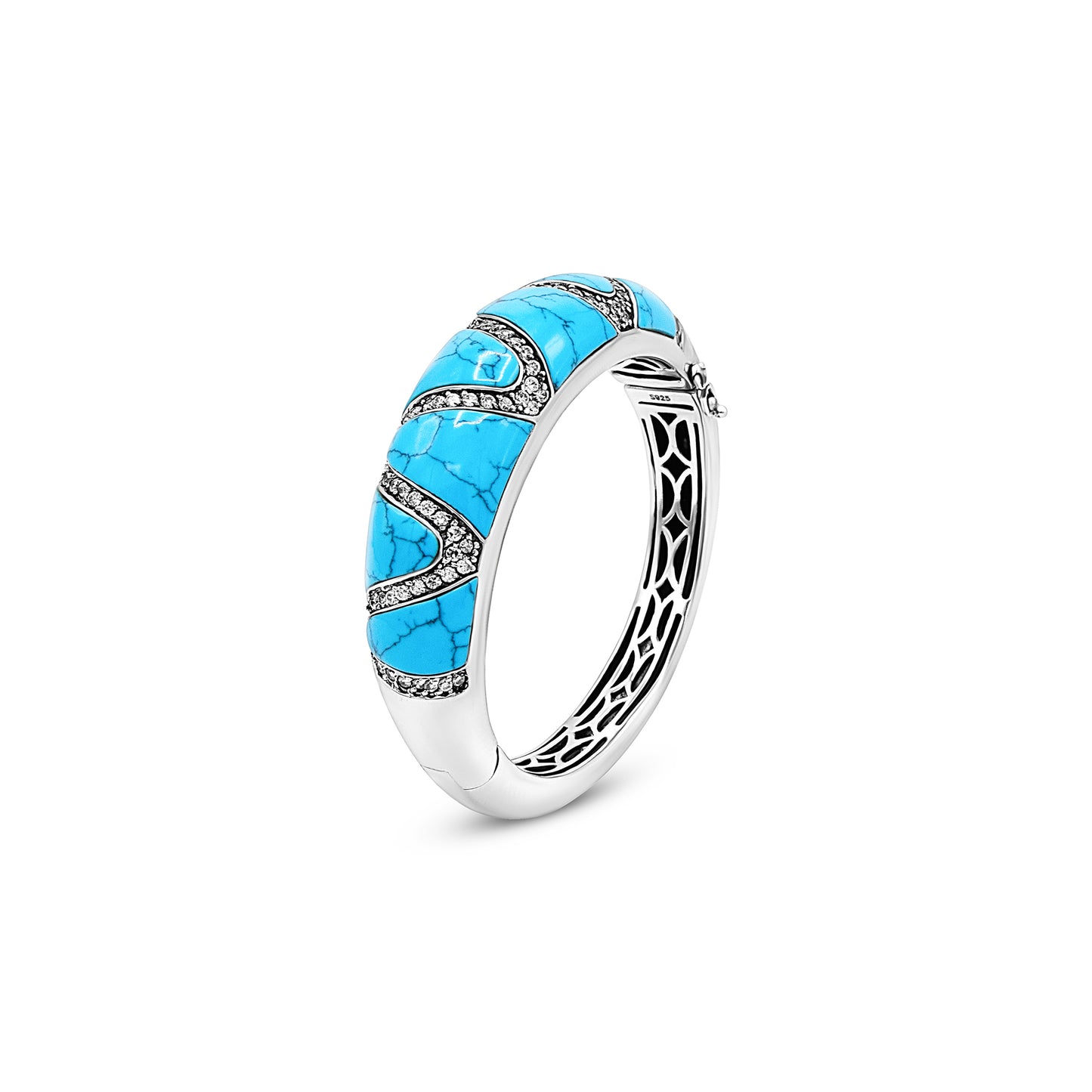 Azure Wave Sterling Silver Cuff