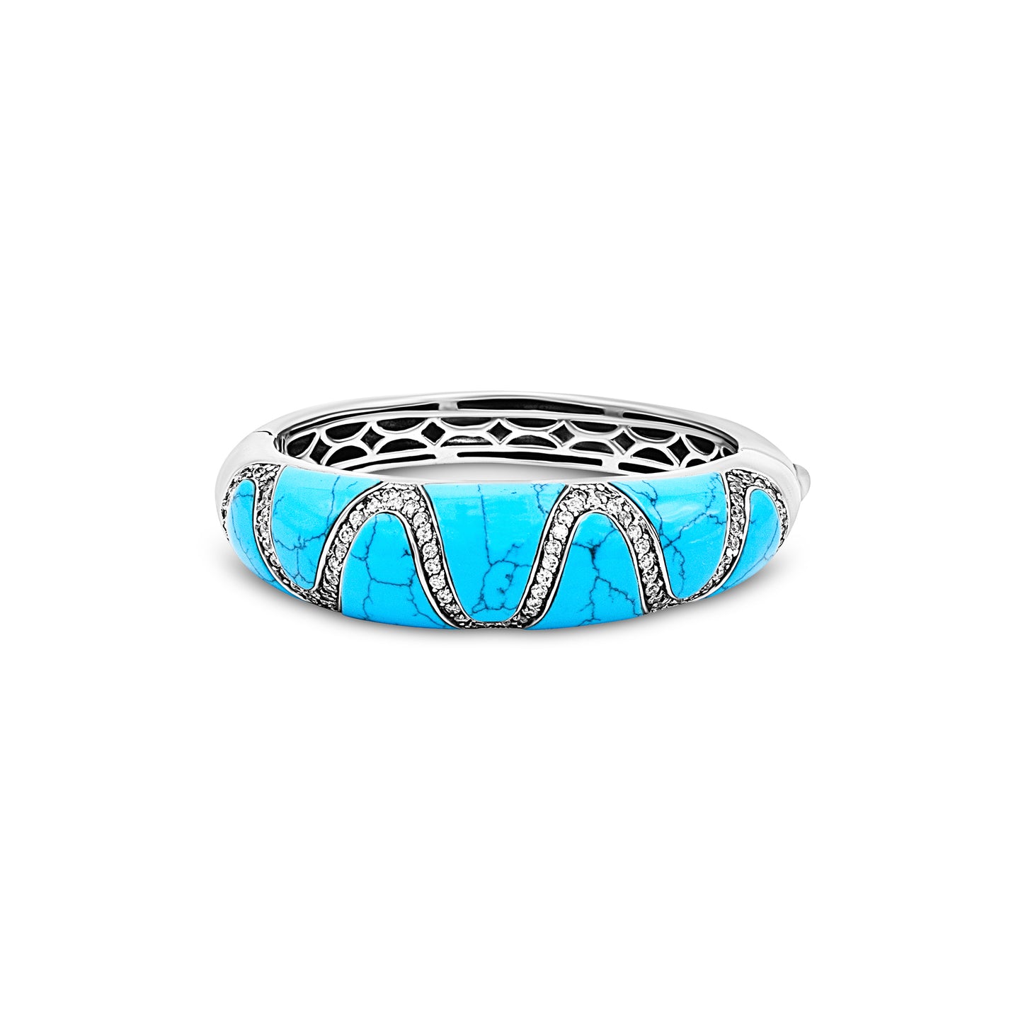 Azure Wave Sterling Silver Cuff