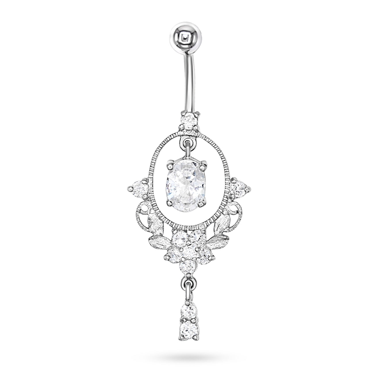 Elegant Floral Drop Earrings