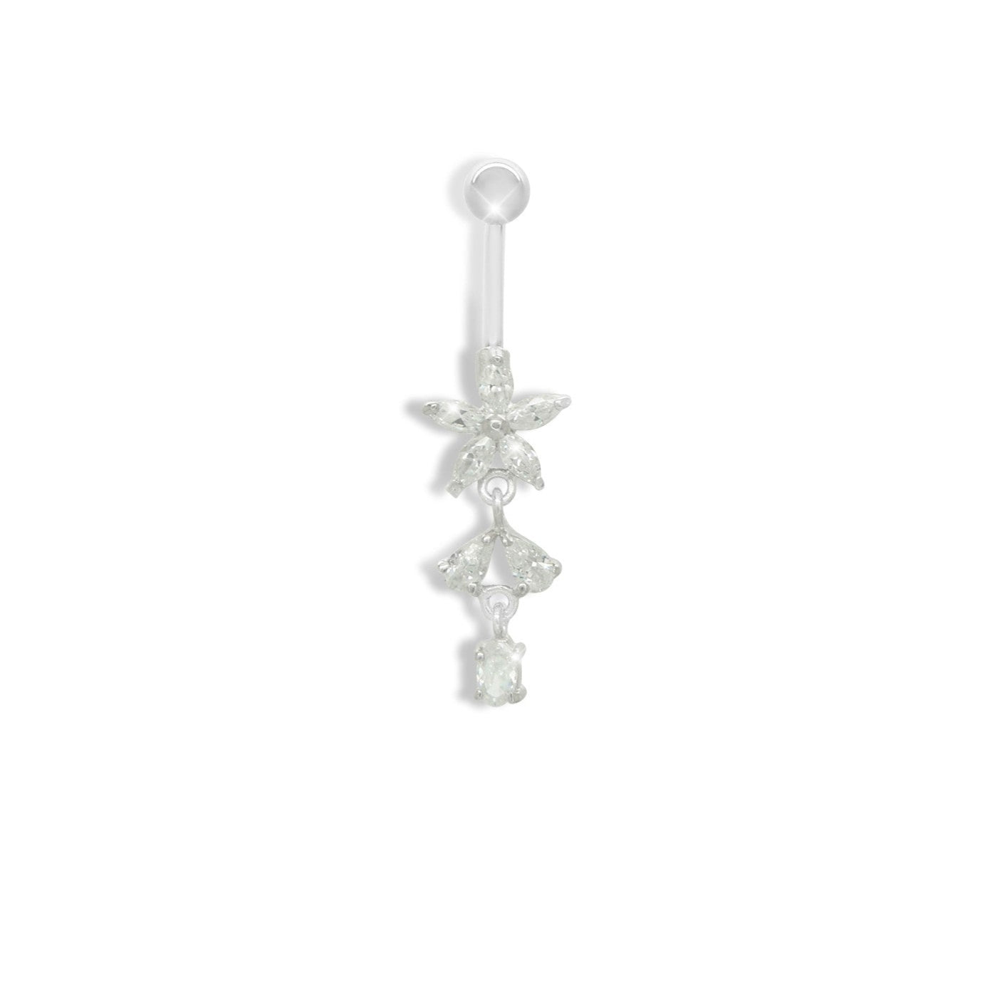 Crystal Cascade Belly Ring