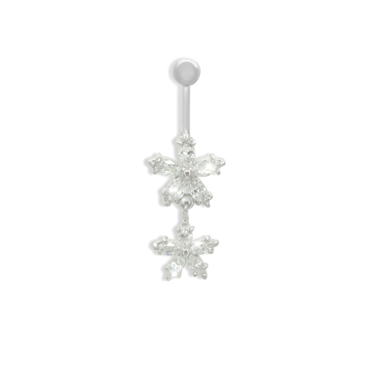 Snowflake Sparkle Belly Ring