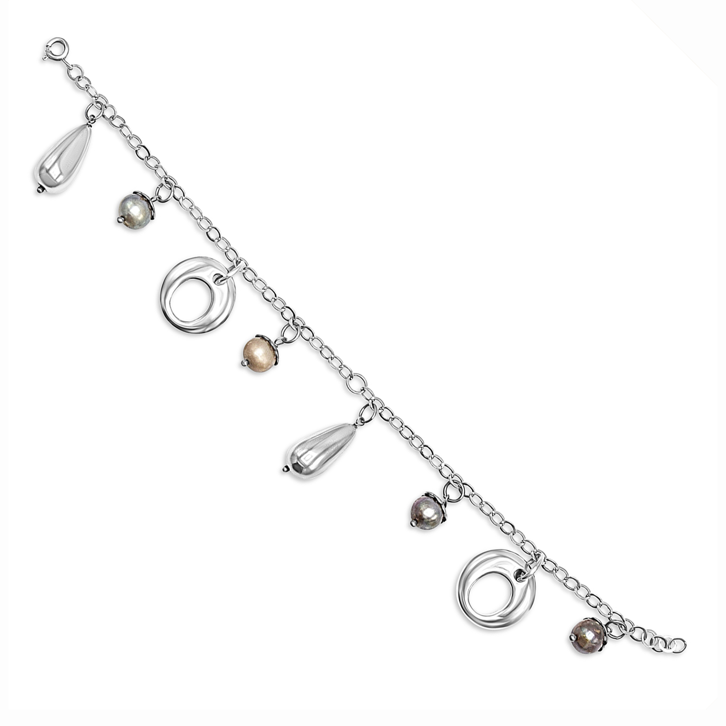 Coastal Charm Silver Bracelet