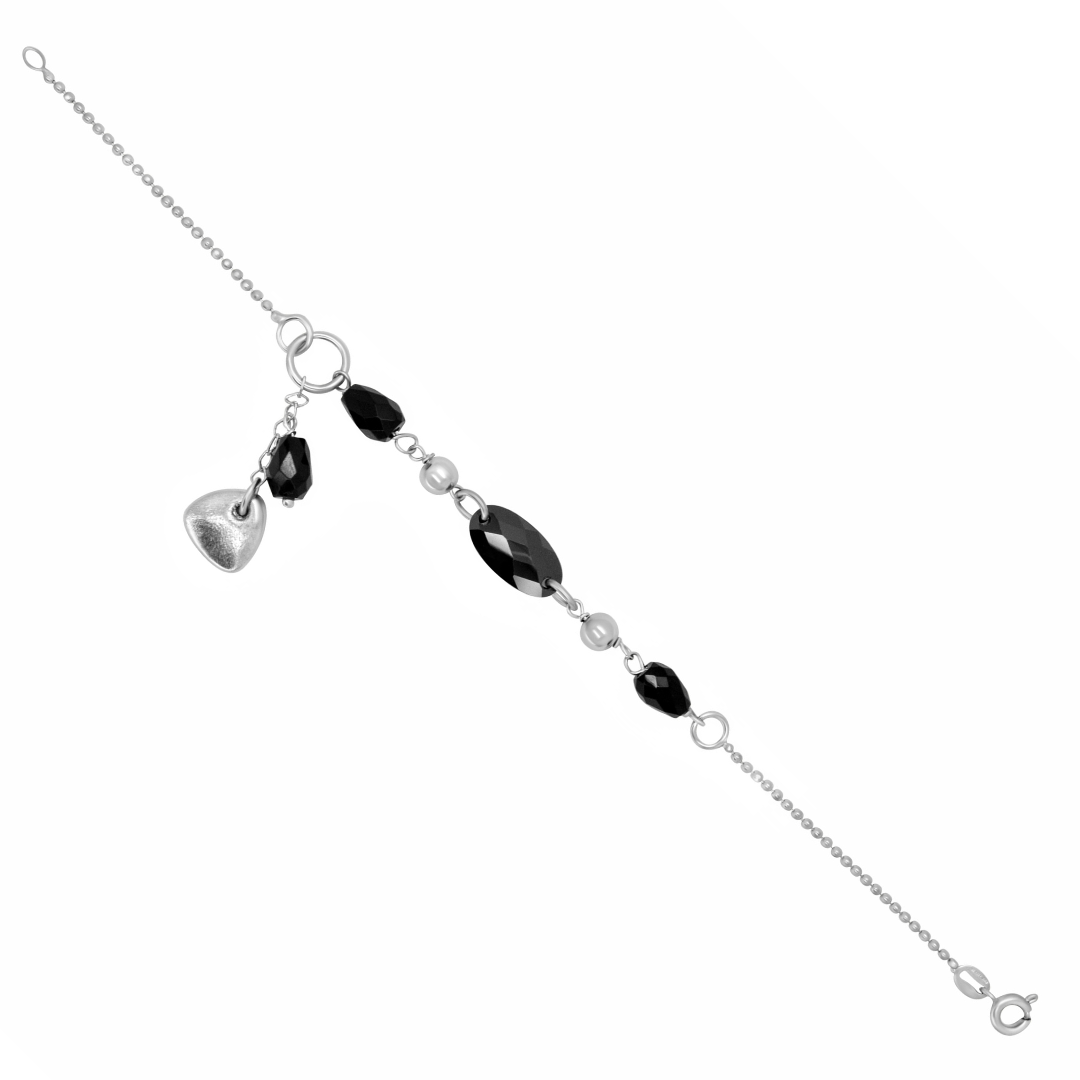 Onyx Charm Bracelet