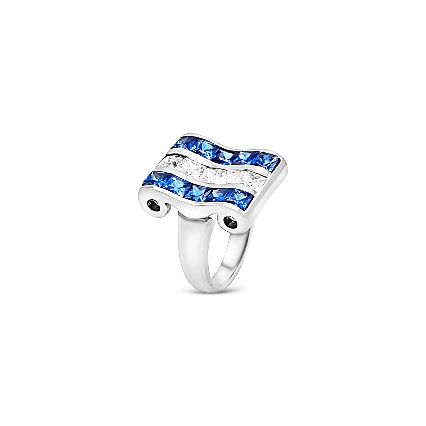 Ocean Wave Sterling Silver Ring