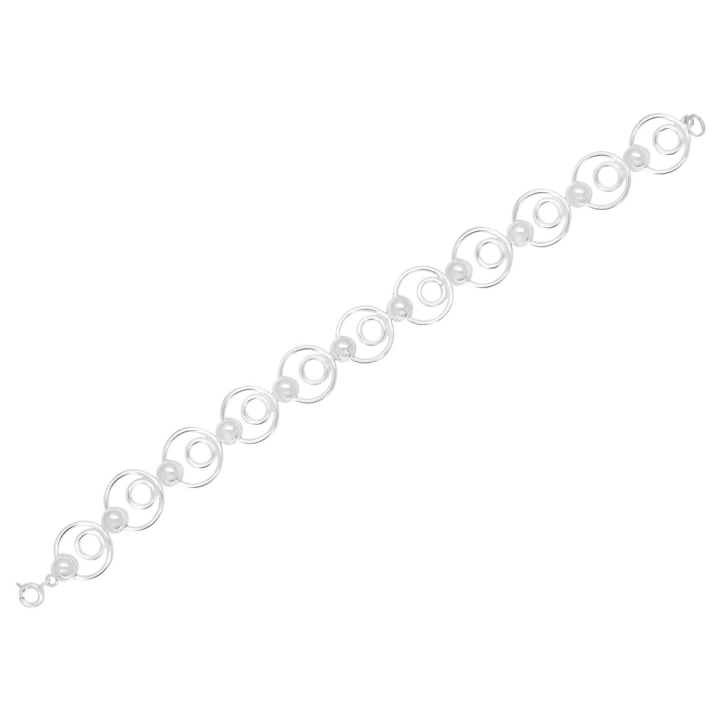 Double Cyclic Chain Bracelet