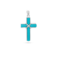 Teal Tile Cross image