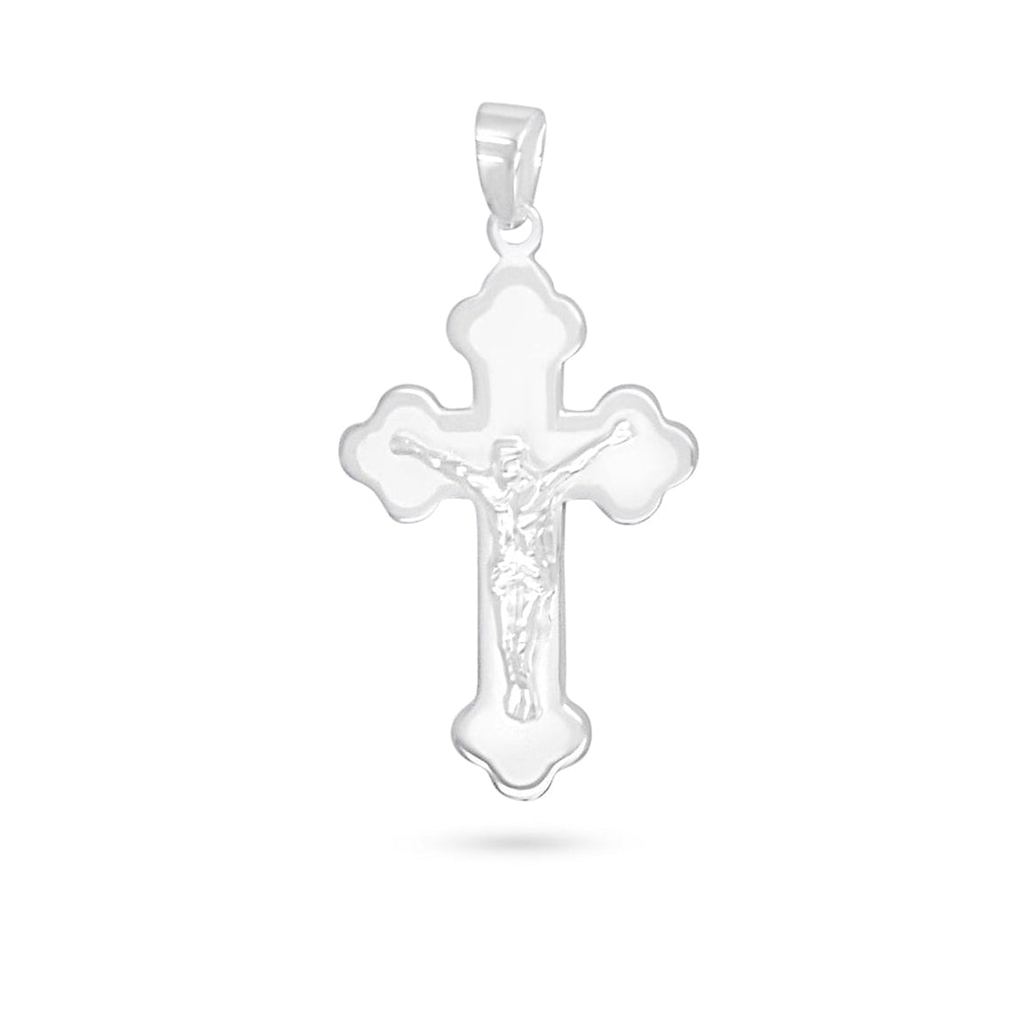 Budded Framed Crucifix Pendant