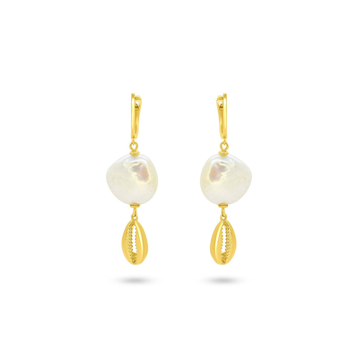 Ocean Breeze Pearl Shell Earrings