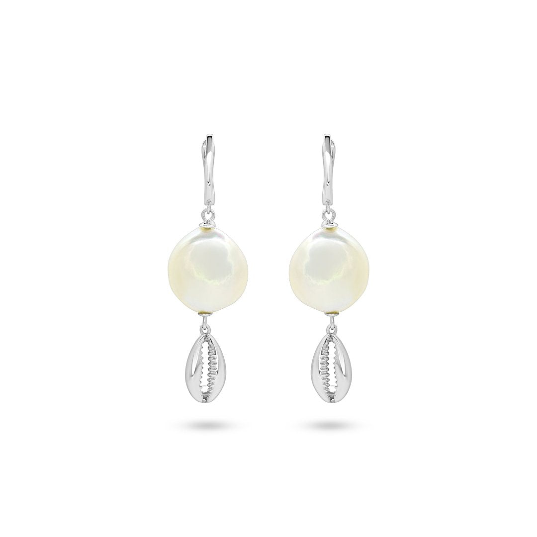 Ocean Breeze Pearl Shell Earrings