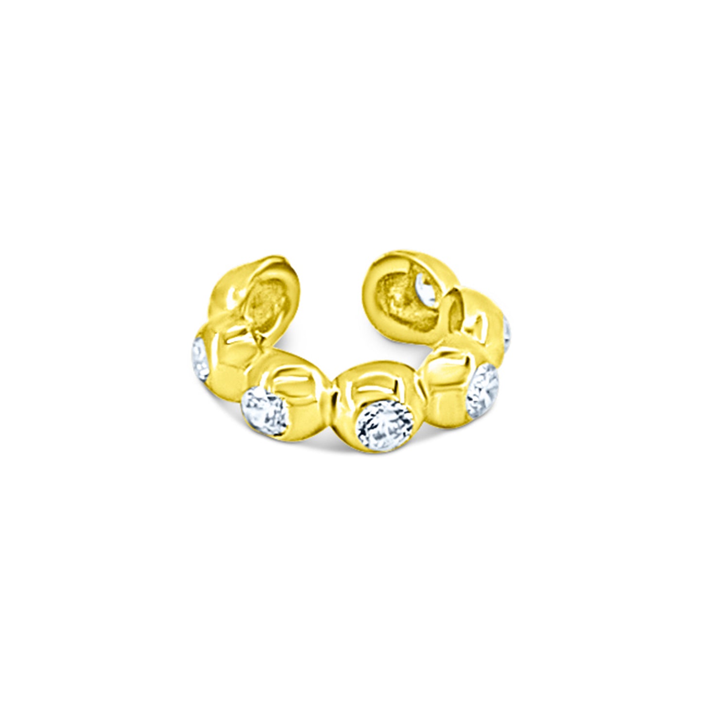 Beaded Zircon Ear Cuff