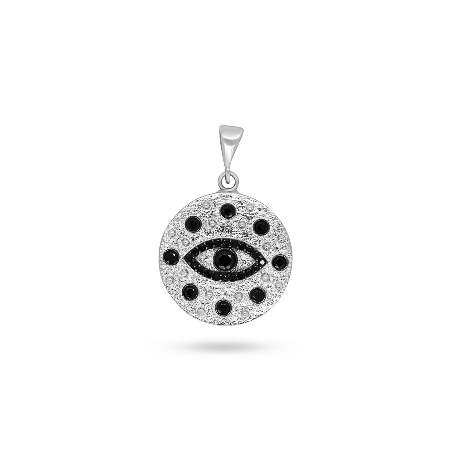 Black and White Evil Eye Pendant