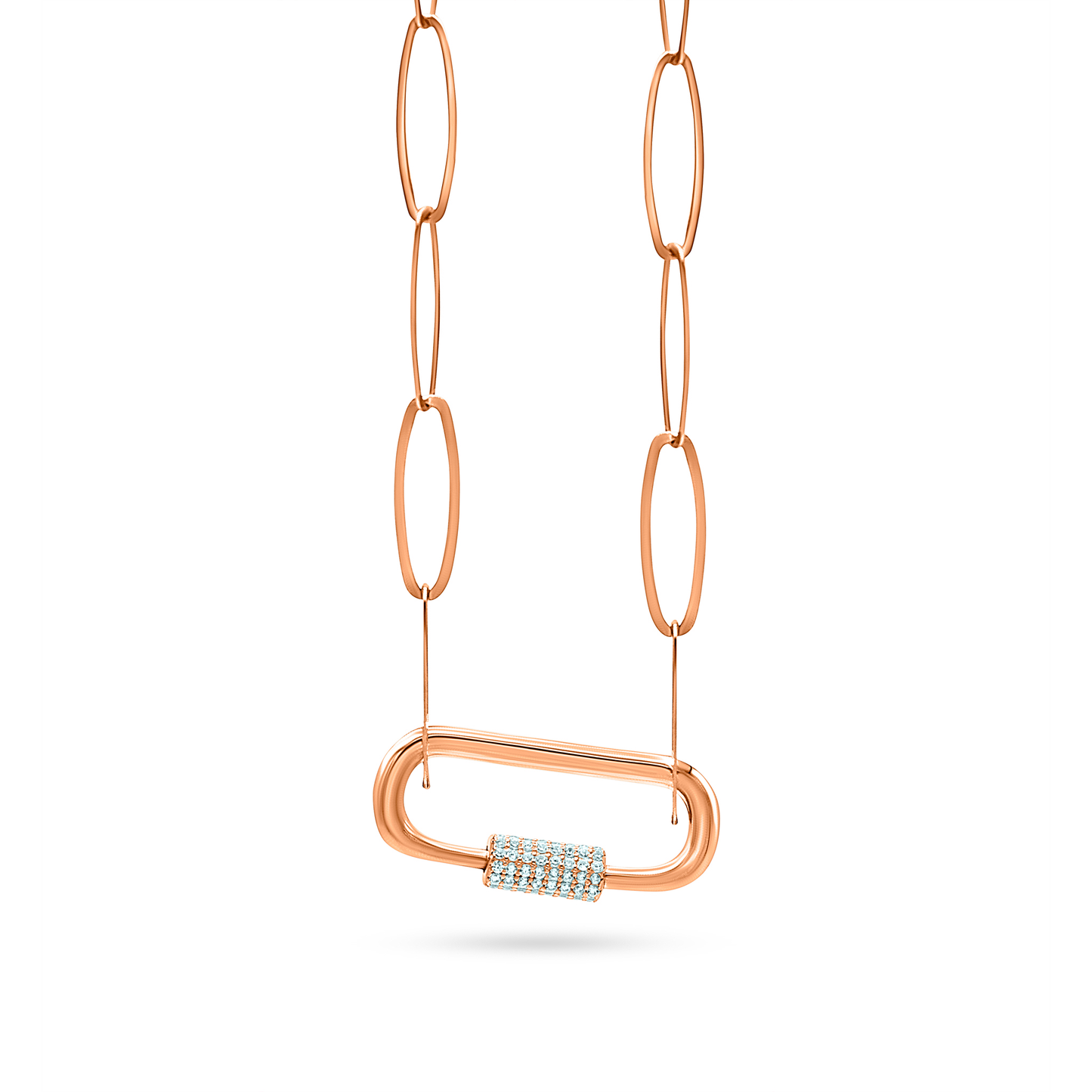 Adjustable Link Necklace with Clip
