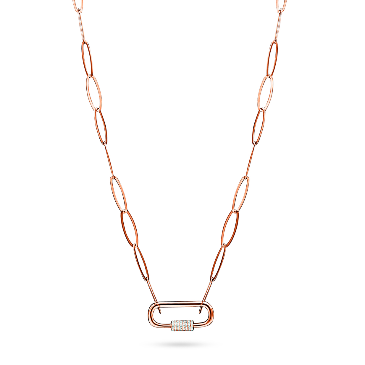 Adjustable Link Necklace with Clip