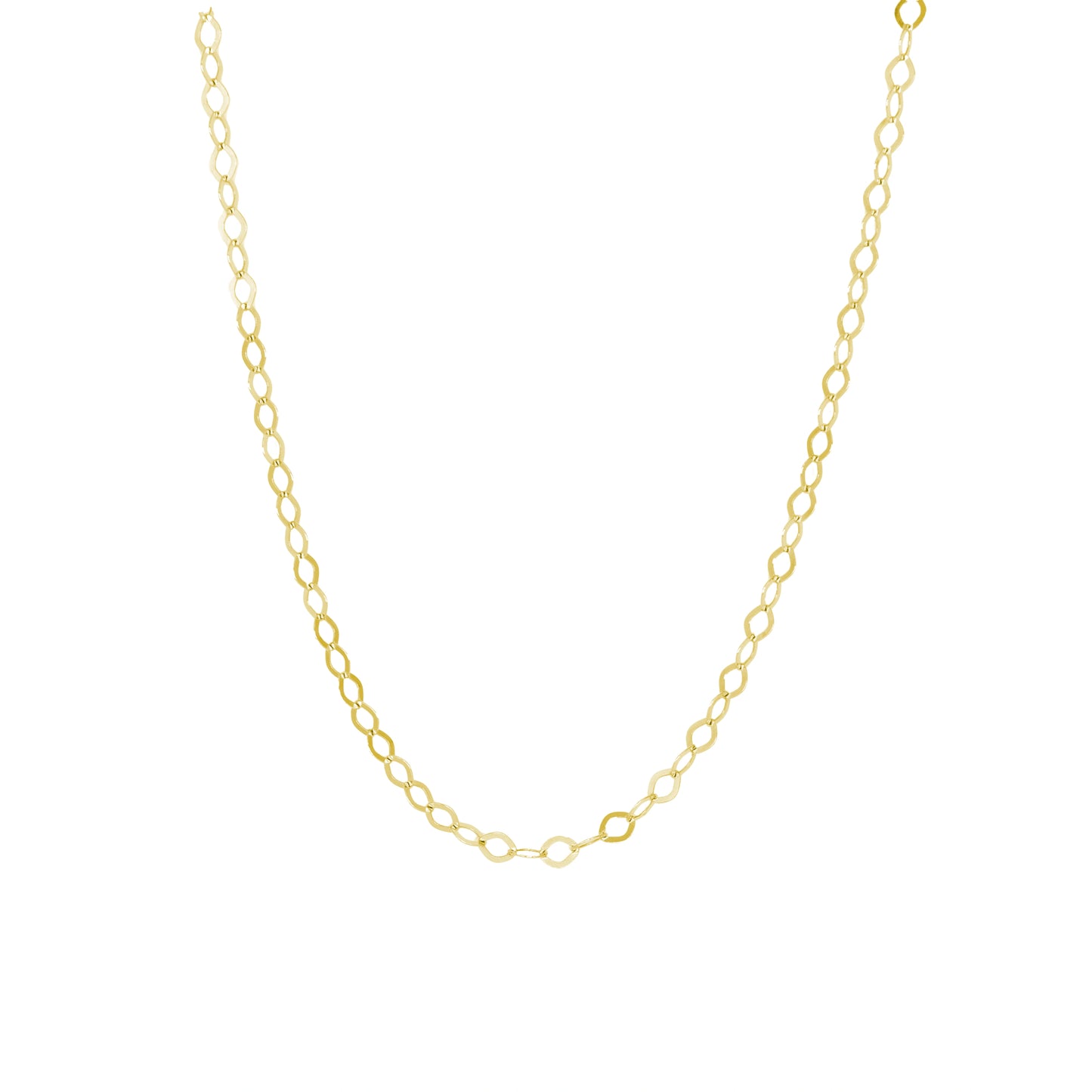Adjustable Rhomb Link Necklace