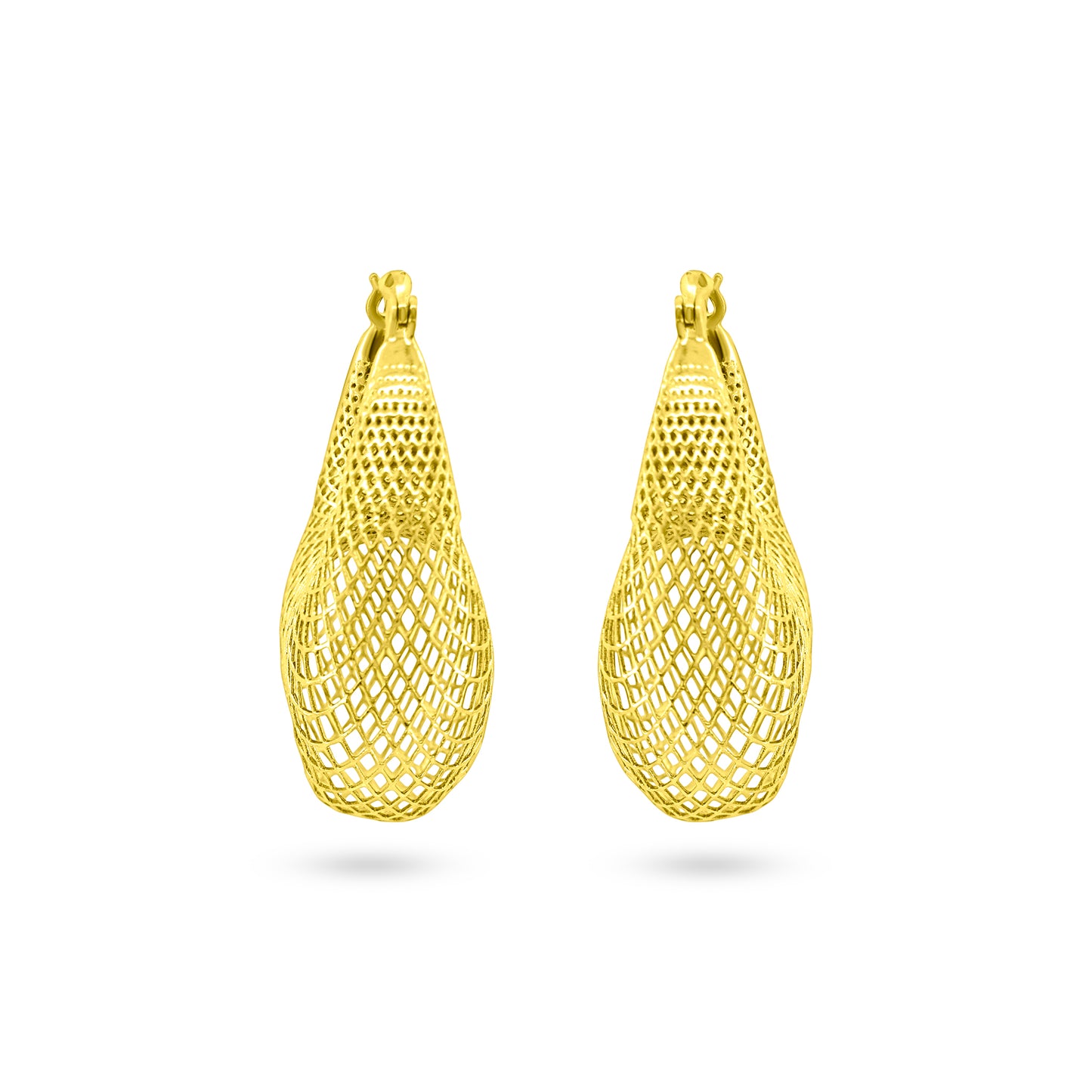 Golden Teardrop Elegance