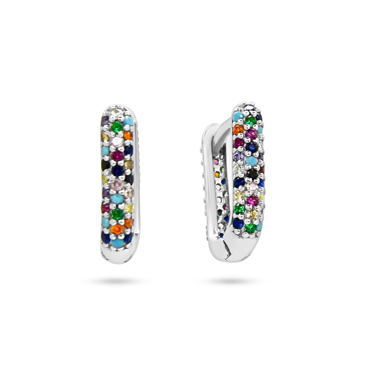 Pave Huggie Earrings