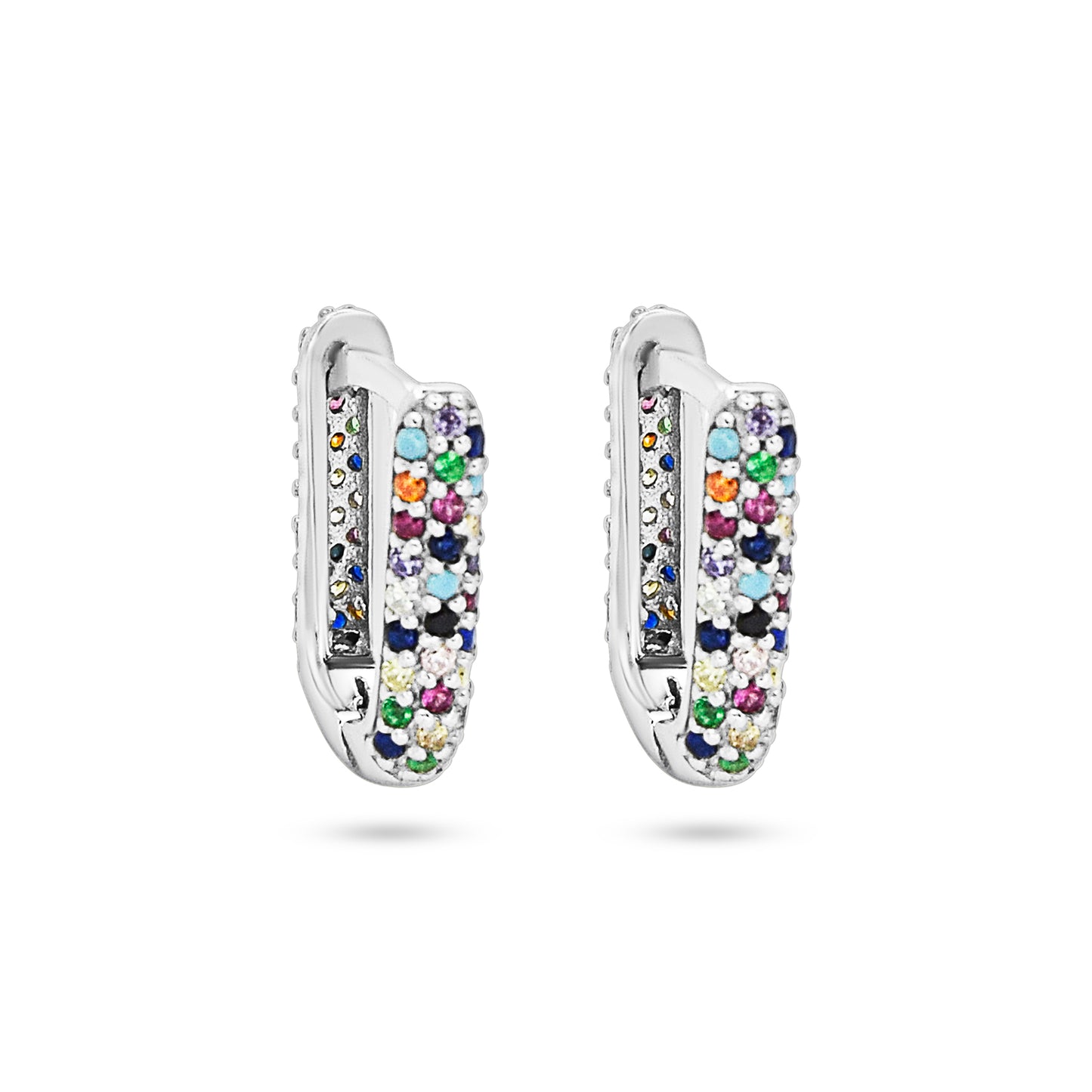 Pave Huggie Earrings