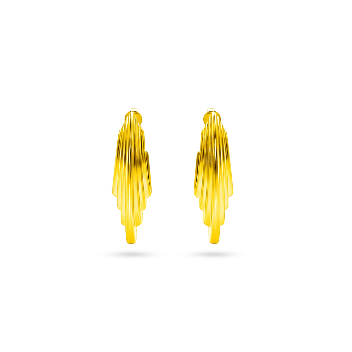 Solar Drift Chunky Earrings
