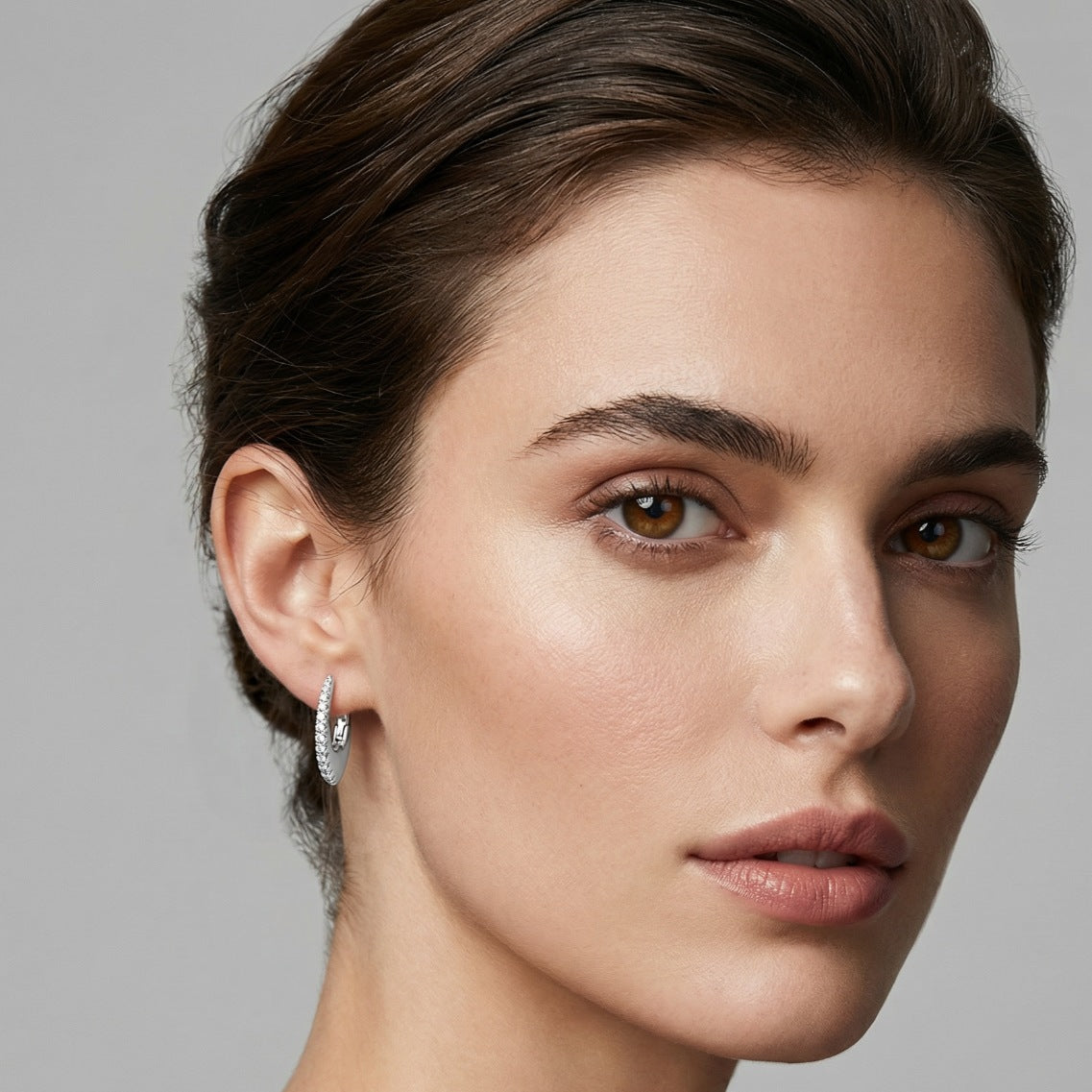Celeste Pavé Hoop Earrings