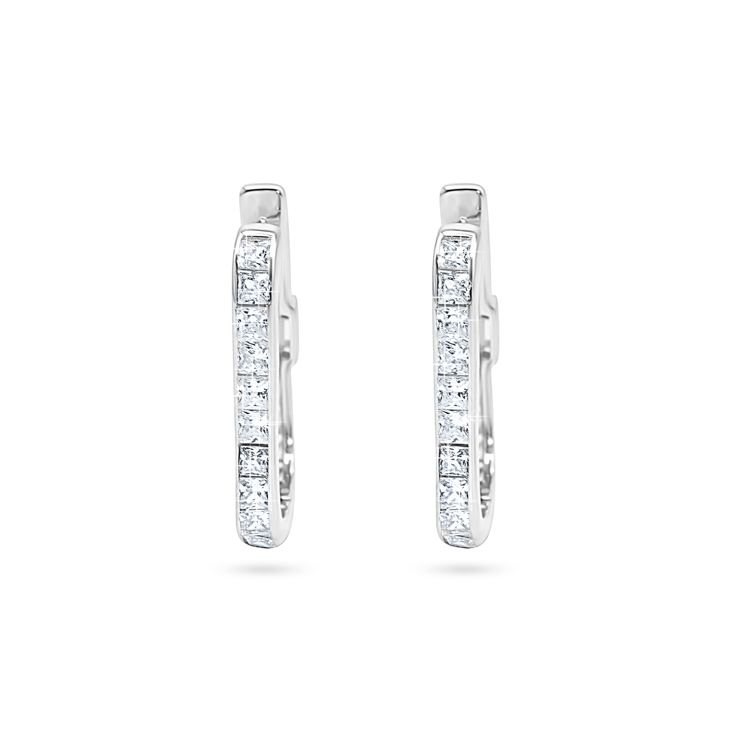 Imperial Baguette Hoop Earrings