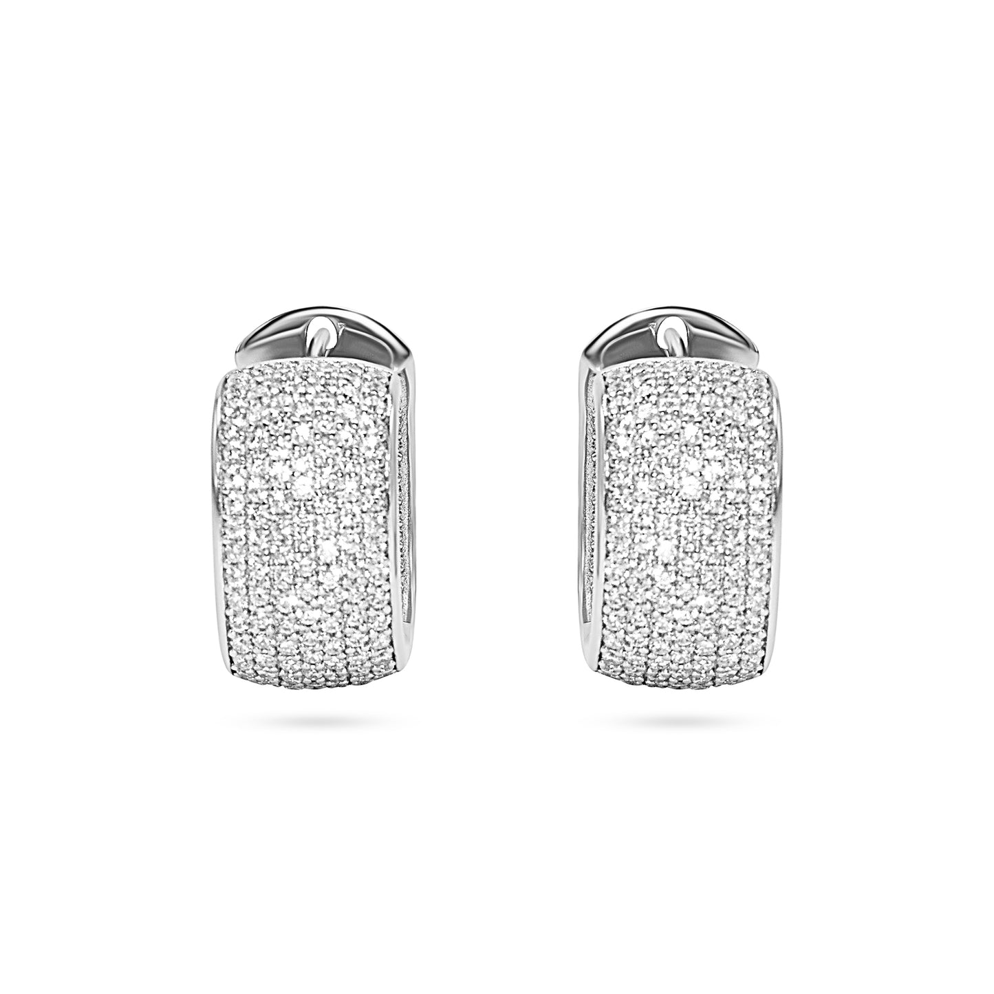 Glacier Pavé Hoop Earrings
