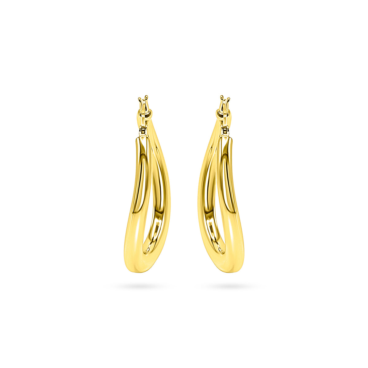 Thick Round Hoop Earring