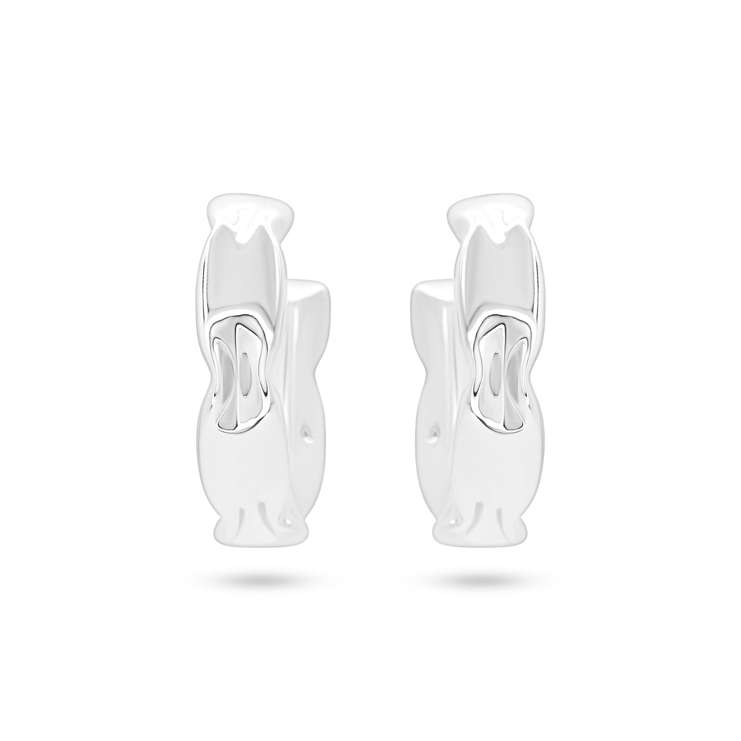 Chunky Molten Hoop Earrings