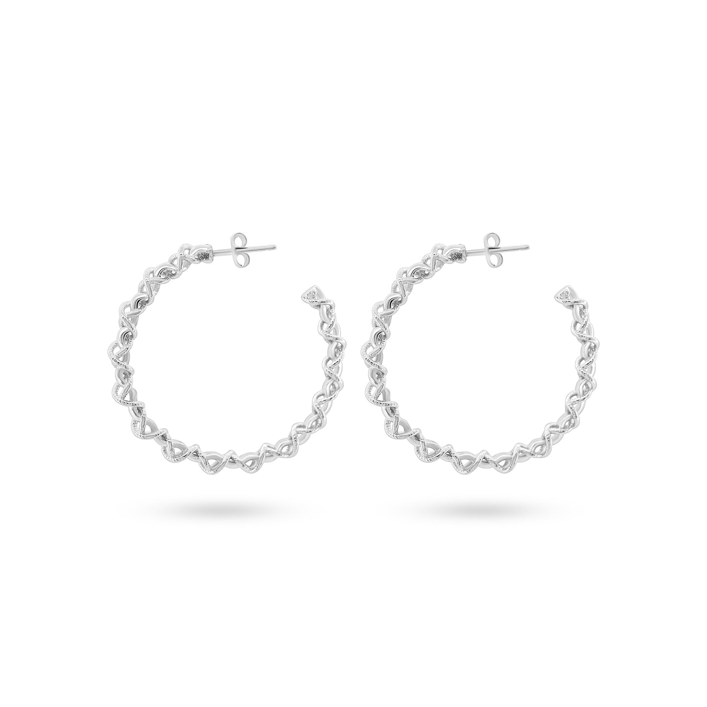 Twisted Wrap Hoop Earrings.