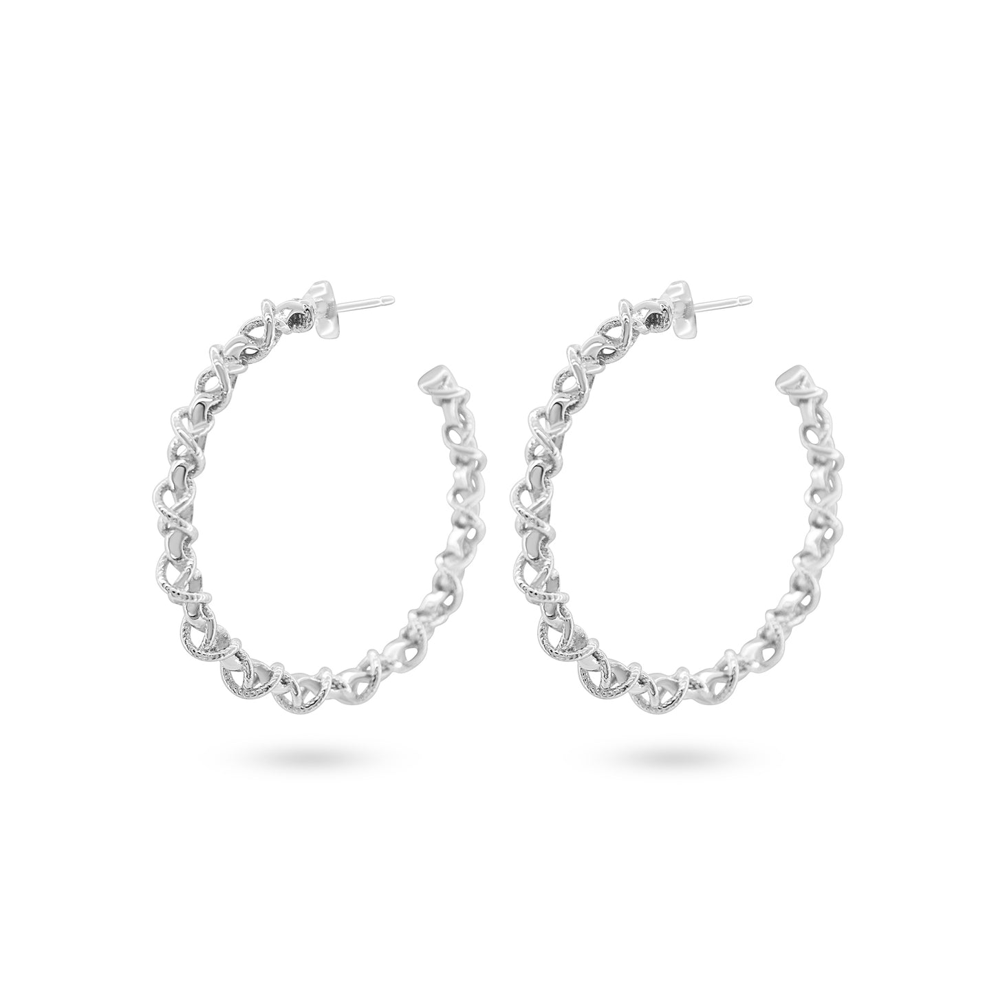 Twisted Wrap Hoop Earrings.