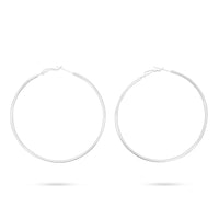 Pipe Hoop Earrings D-5 image