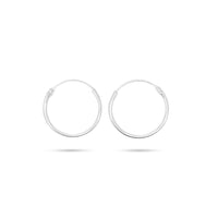 Pipe Hoop Earrings D-2.5 image