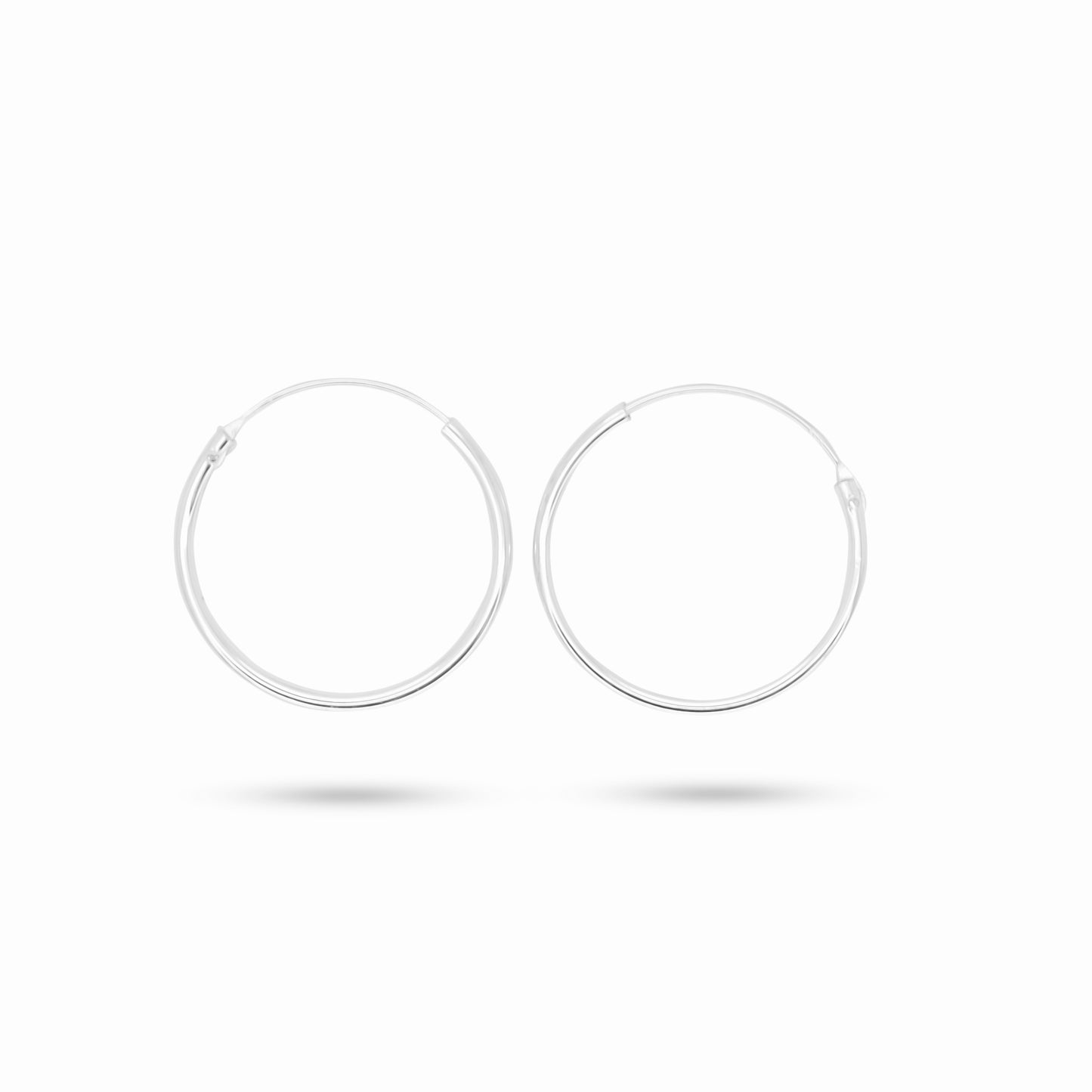 Pipe Hoop Earrings D-3.5
