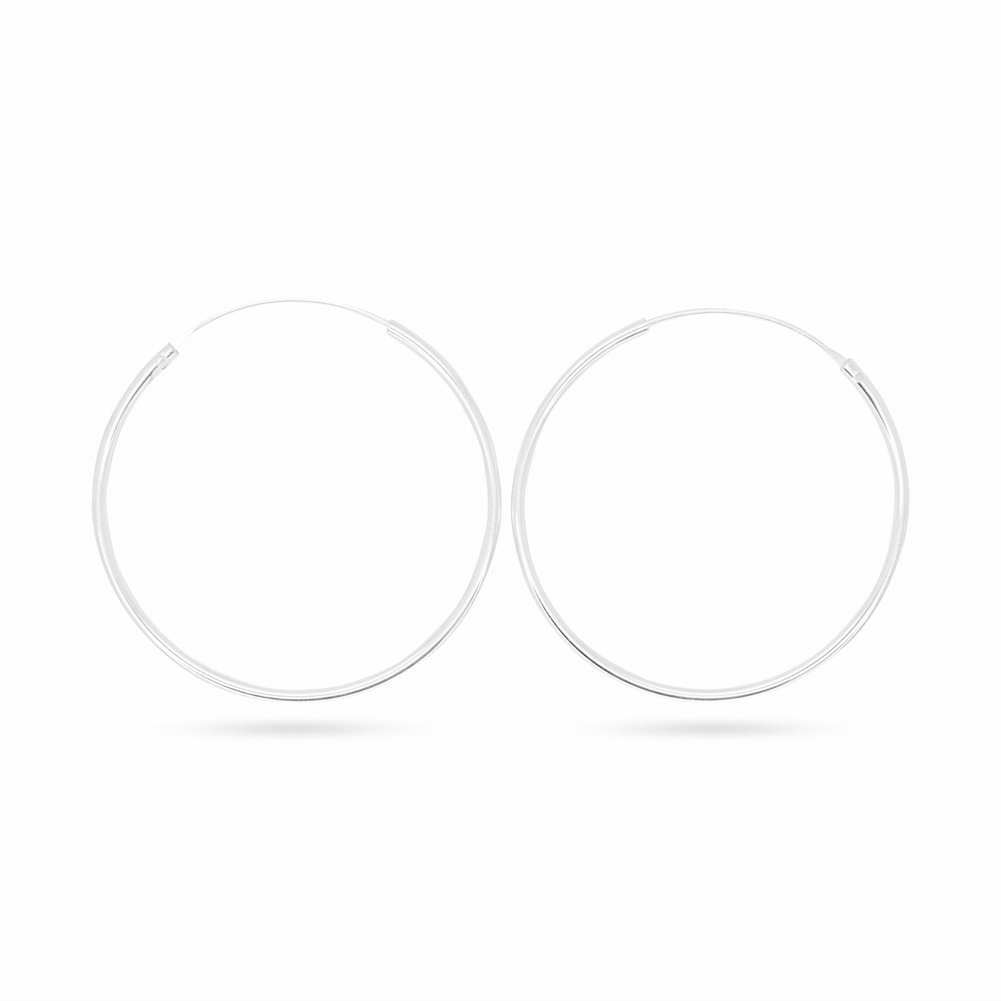 Pipe Hoop Earrings D-4.5