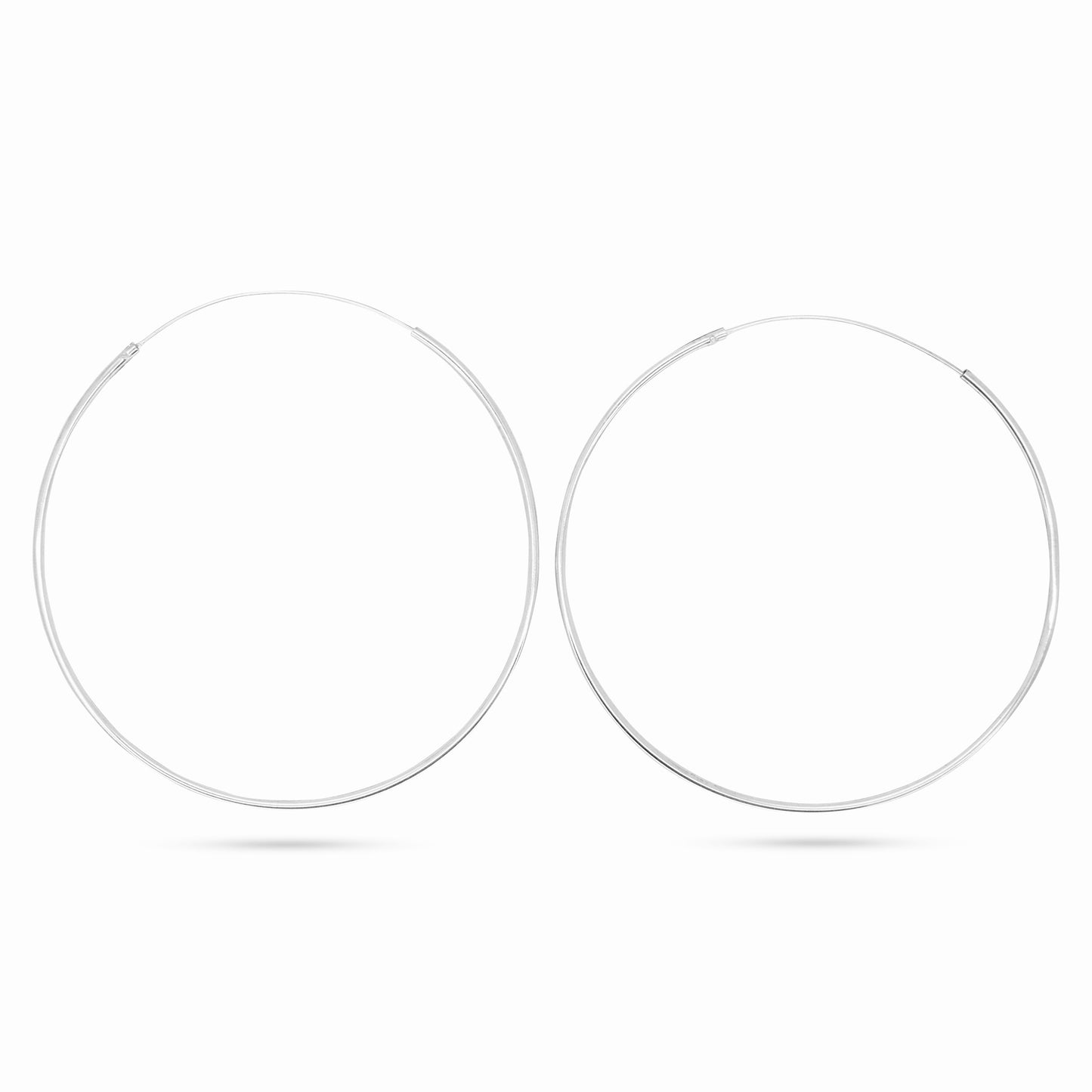 Pipe Hoop Earrings D-7.5