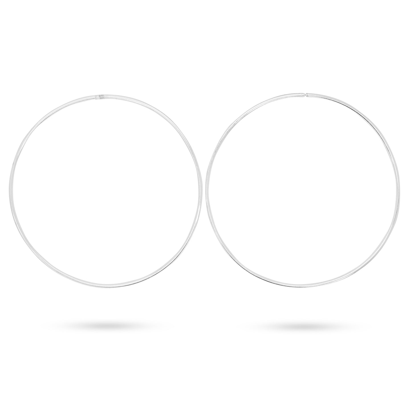 Pipe Hoop Earrings D-7.5