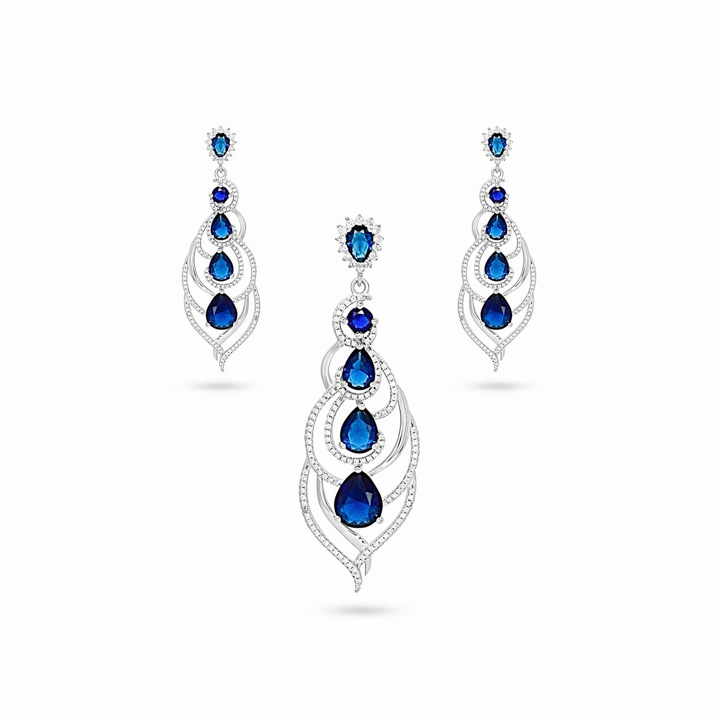 Enchanting Blue Elegance Half Set