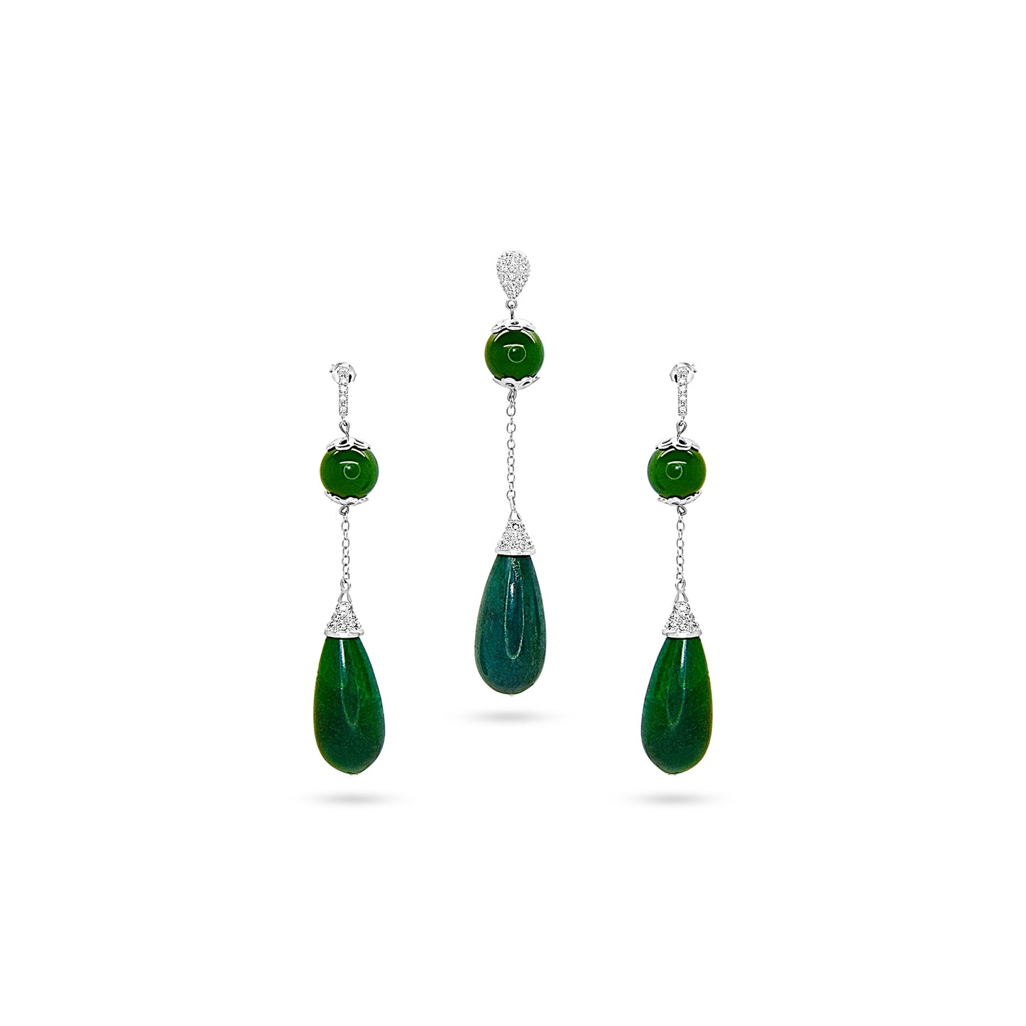 Emerald Elegance Drop Earrings