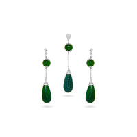 Emerald Elegance Drop Earrings image