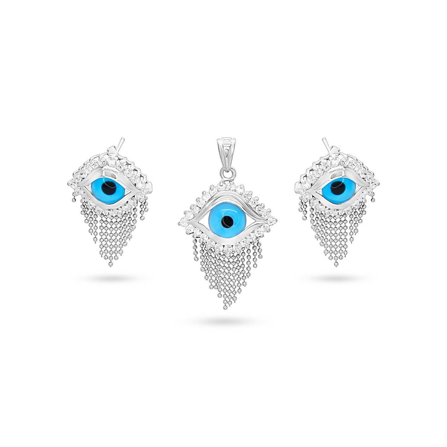 Blue Eye Charm Jewelry Set