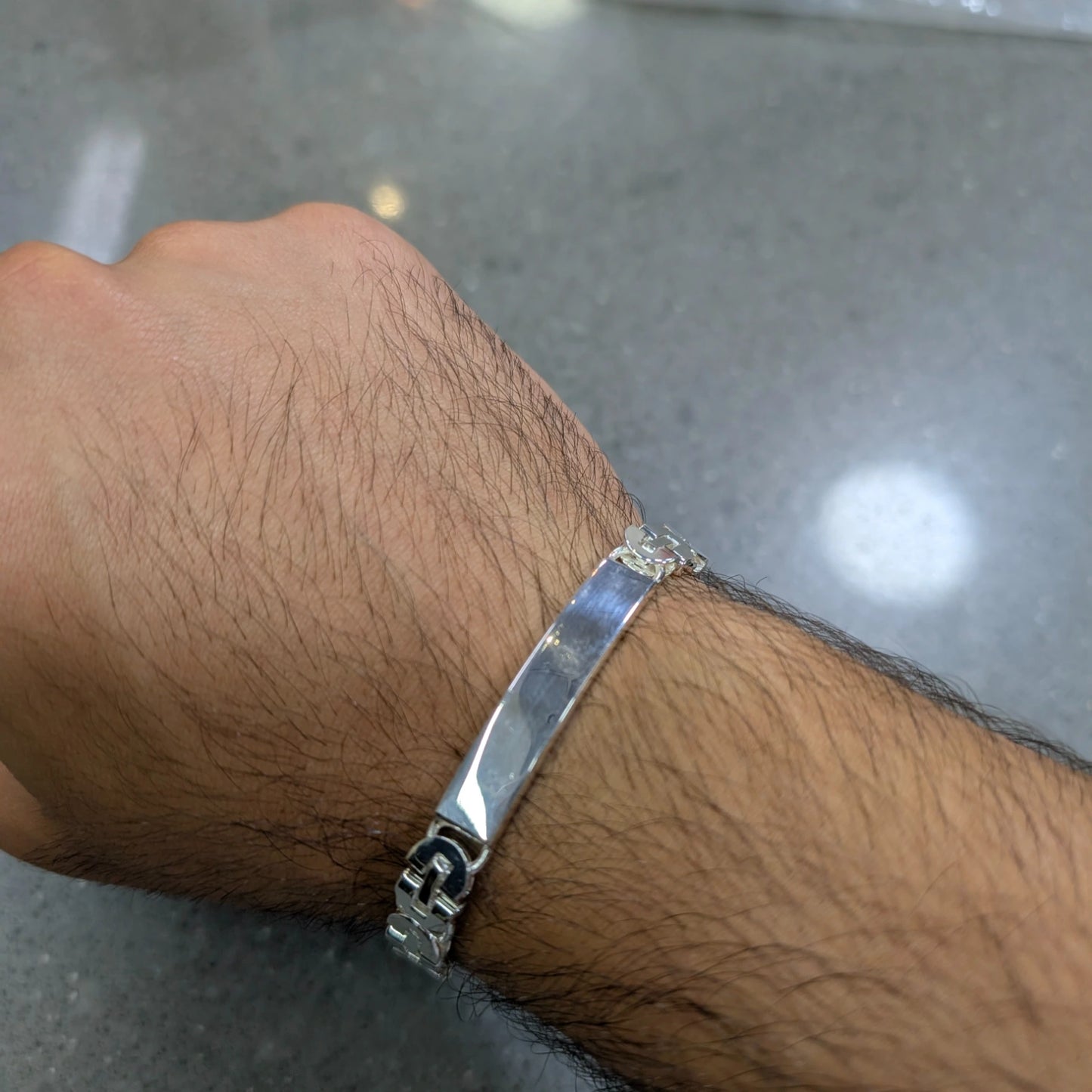 King Chain Plain ID Bracelet