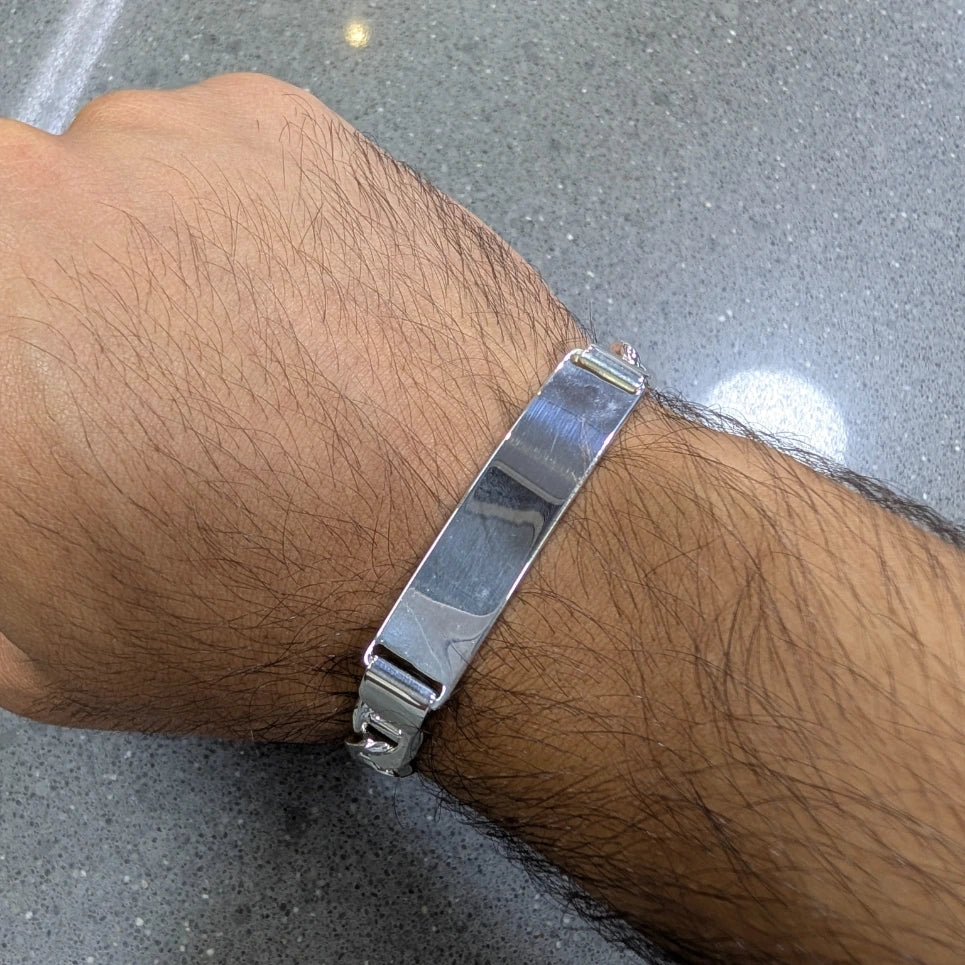 Marine Chain with Linked ID Bracelet