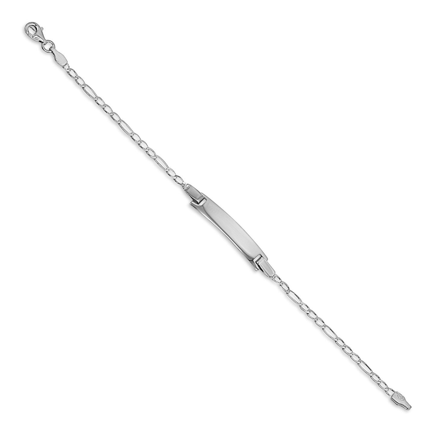 Small Figaro Chain ID Bracelet